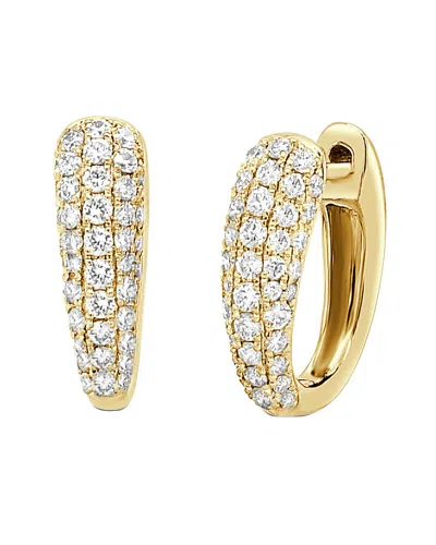 Sabrina Designs 14k 0.59 Ct. Tw. Diamond  Huggie Earrings In Gold