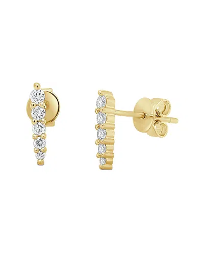 Sabrina Designs 14k 0.21 Ct. Tw. Diamond  Climber Earrings In Gold