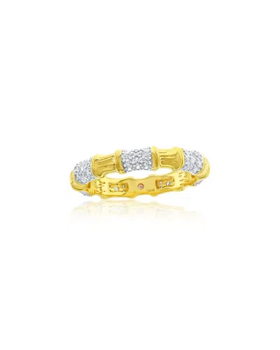 Suzy Levian Cz Jewelry Suzy Levian Silver Cz Eternity Ring In Gold