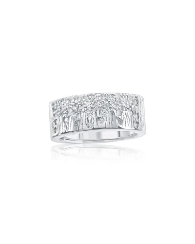 Suzy Levian Cz Jewelry Suzy Levian Silver Cz Ring In Metallic
