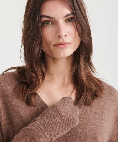 Naadam Signature Cashmere V-neck Dress In Multi