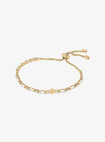 Michael Kors Pavé Baguette Slider Bracelet In Gold