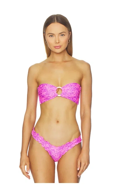 Kulani Kinis Strapless Bandeau Bikini Top In Pink