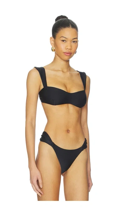 Shani Shemer Aster Bikini Top In Black