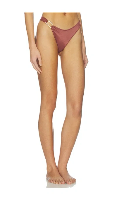 Tropic Of C Ona Curve Bikini Bottom In Brown