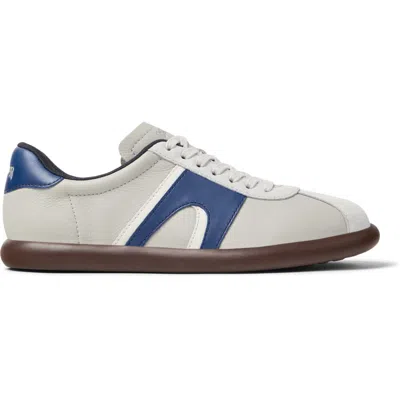 Camper Pelotas Soller Blue Panel Sneakers In Gray