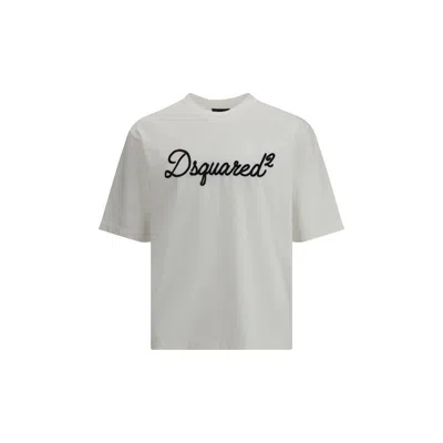 Dsquared2 Jersey T-shirt With Logo In White