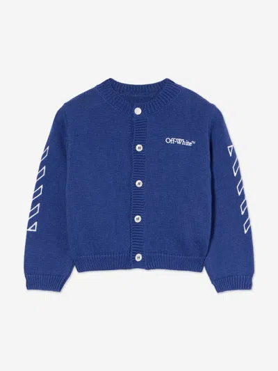 Off-white Baby Boys Bookish Diagonal Tracksuit In Blue