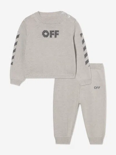 Off-white Baby Boys Off Diagonal Tracksuit In Multi