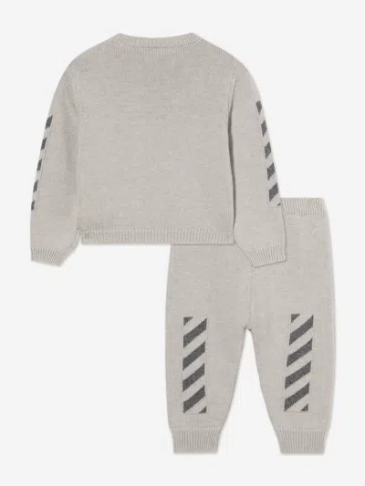 Off-white Baby Boys Off Diagonal Tracksuit In Multi
