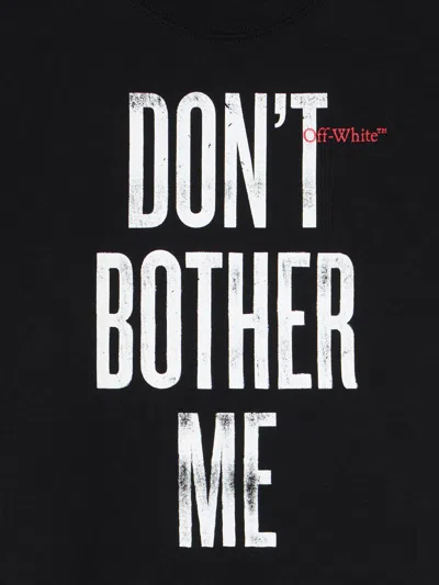 Off-white Kids Quote T-shirt In Black