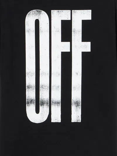 Off-white Kids Quote T-shirt In Black