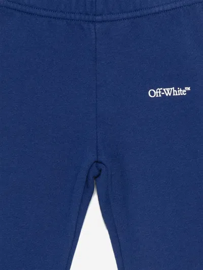 Off-white Baby Boys Bookish Diagonal Joggers In Blue