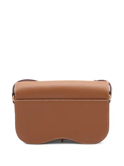 Pre-owned Hermes 2023 Epsom Della Cavalleria Elan Crossbody Bag In Brown