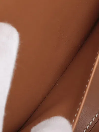 Pre-owned Hermes 2023 Epsom Della Cavalleria Elan Crossbody Bag In Brown