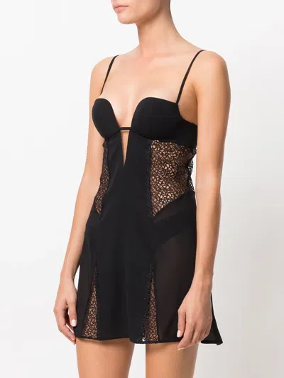 La Perla Macrame Tale Chemise Camisole In Black