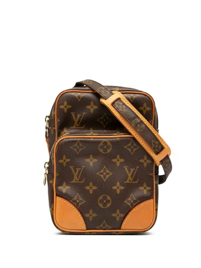 Pre-owned Louis Vuitton 2001 Monogram Amazone Crossbody Bag In Brown