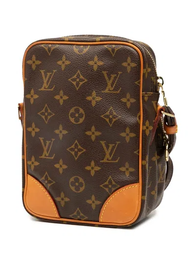 Pre-owned Louis Vuitton 2001 Monogram Amazone Crossbody Bag In Brown