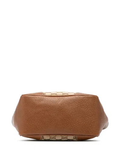 Pre-owned Gucci 2000-2015 Small Gg Canvas Bree Satchel In Brown