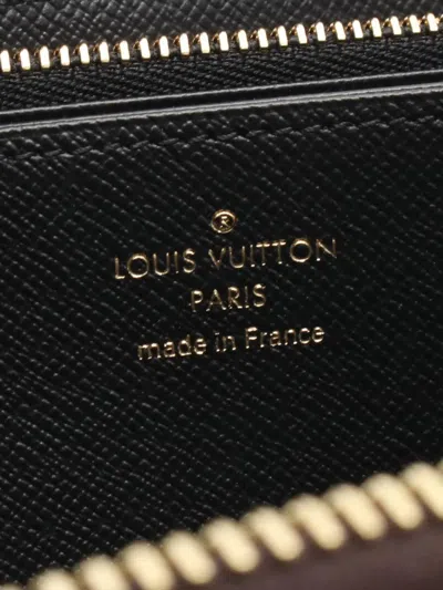 Pre-owned Louis Vuitton 2021-2025 Monogram Giant Reverse Zippy Wallet Long Wallets In Brown