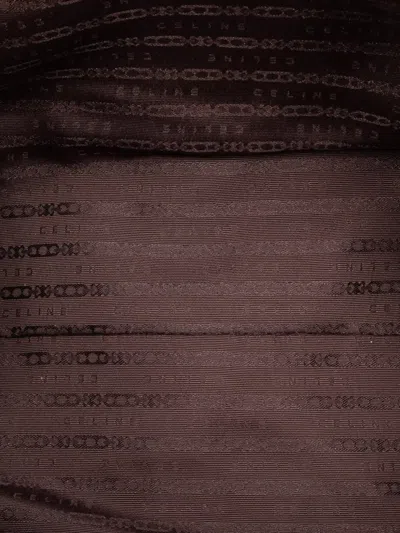 Pre-owned Celine 2000-2025 Canvas Boogie Tassel Tote Bag In Brown