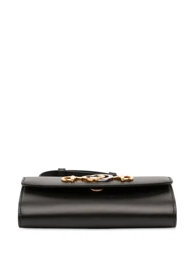 Pre-owned Gucci 2016-2025 Mini Leather Zumi Satchel In Black