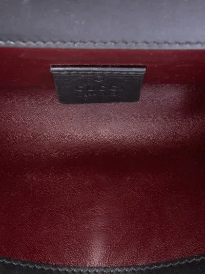 Pre-owned Gucci 2016-2025 Mini Leather Zumi Satchel In Black