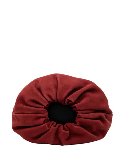 Pre-owned Loewe 2014 Suede Bounce Bag Satchel In Red