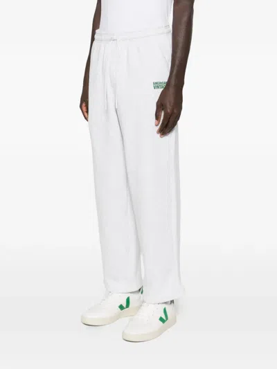 American Vintage Baptown Track Pants In White