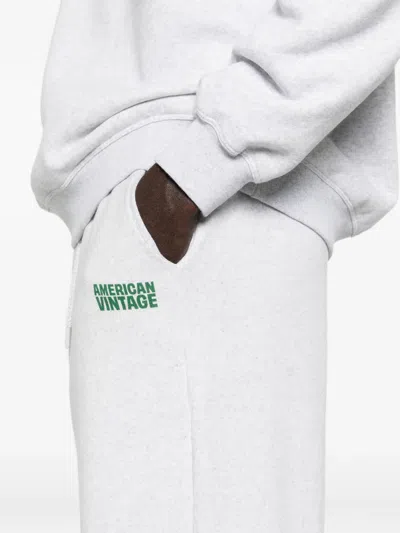 American Vintage Baptown Track Pants In White