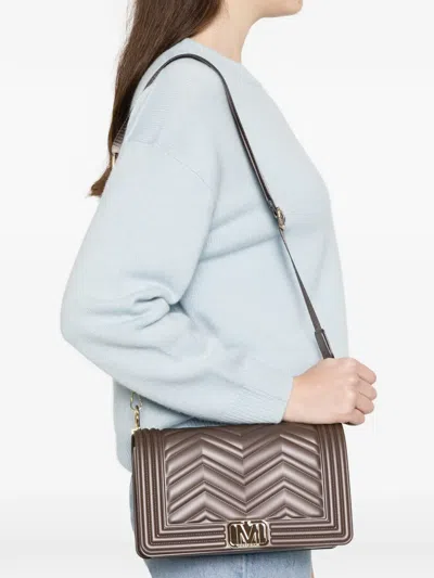 Marc Ellis Medium Flat Wave Cross Body Bag In Brown