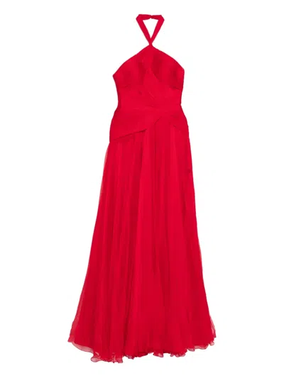 Iris Serban Lola Maxi Dress In Red