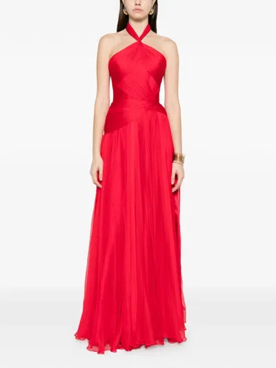 Iris Serban Lola Maxi Dress In Red