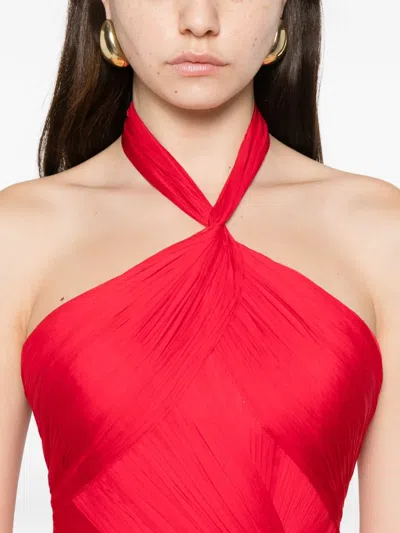 Iris Serban Lola Maxi Dress In Red