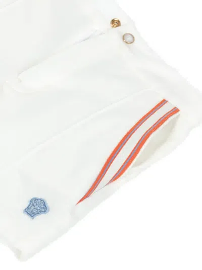 Versace Stripe-detail Shorts In White