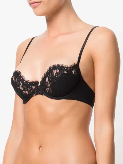 La Perla Lace Story Balconette Bra In Black