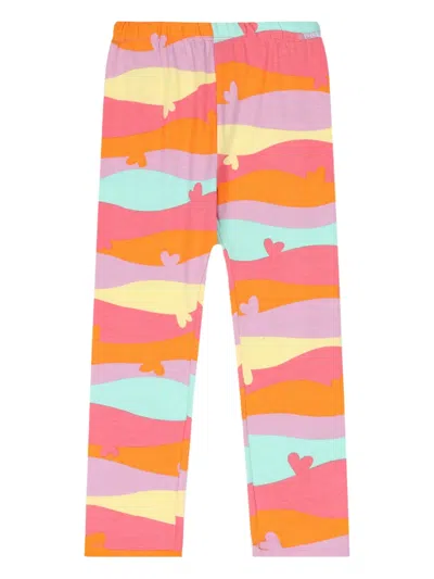 Agatha Ruiz De La Prada Heart Print Leggings Set In Pink