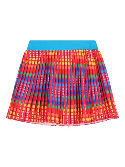 Agatha Ruiz De La Prada Pleated Polka-dot Skirt In Pink