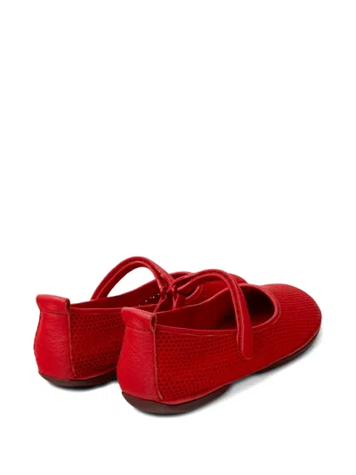 Camper Right Nina Strappy Ballet Flats In Red