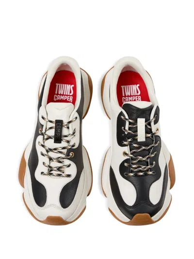 Camper Twins Leather Sneakers In Multi