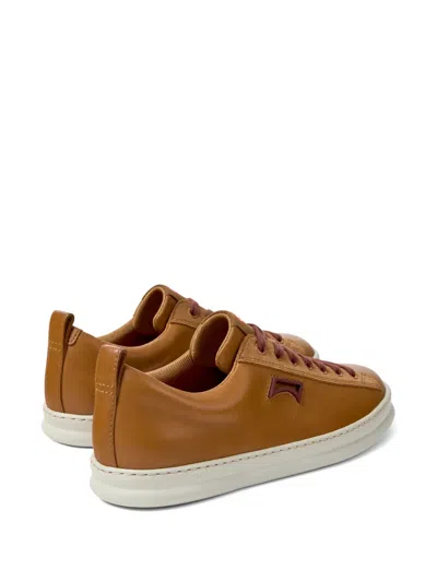 Camper Runner Leather Sneakers In Brown