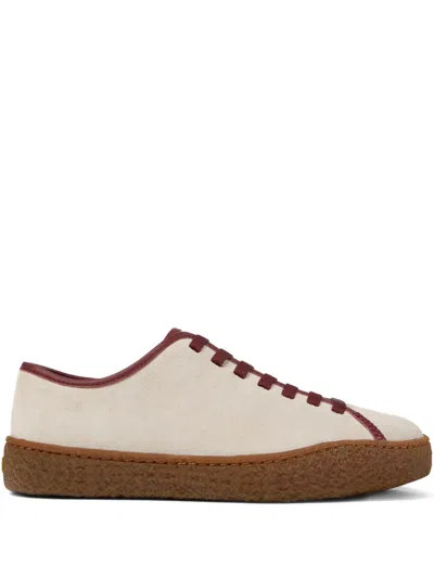 Camper Peu Terreno Suede Lace-up Sneakers In Neutral
