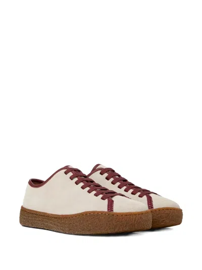 Camper Peu Terreno Suede Lace-up Sneakers In Neutral