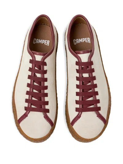 Camper Peu Terreno Suede Lace-up Sneakers In Neutral