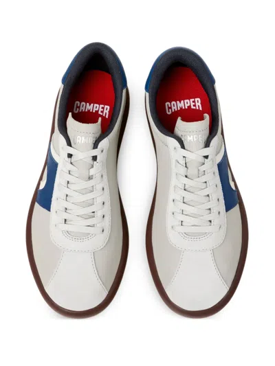 Camper Pelotas Soller Blue Panel Sneakers In White