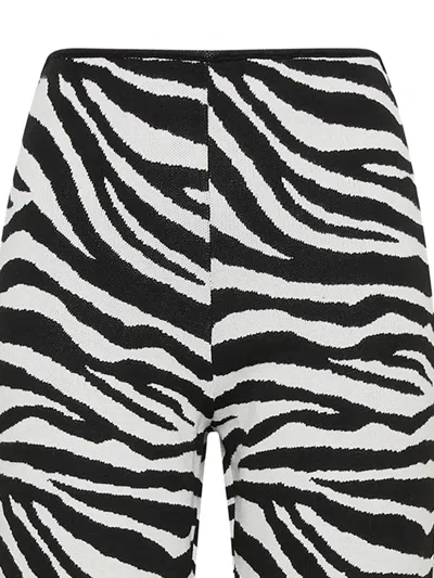 Maliparmi Zebra-print Straight Trousers In Black