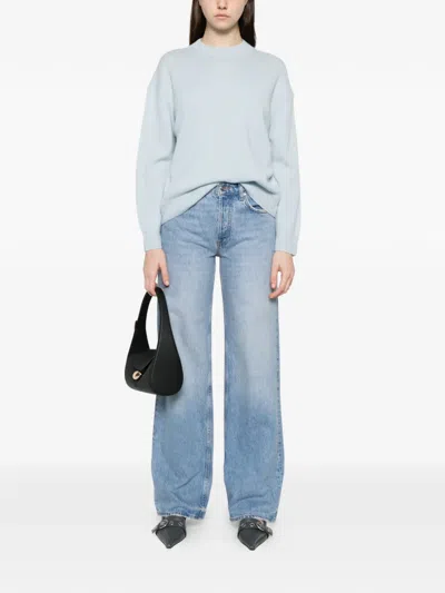 Anine Bing Lee Crew-neck Sweater In Blue