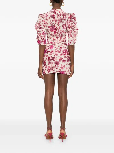 Isabel Marant Ruffled Flora-print Mini Dress In Multi