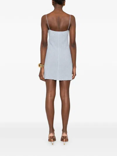 Magda Butrym Embellished Textured Lyocell-blend Mini Dress In Multi