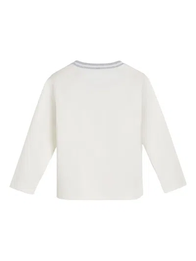 Brunello Cucinelli Patch-detailed T-shirt In Neutral
